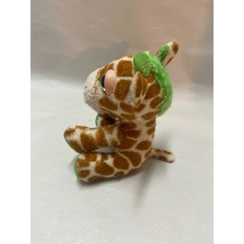 Russ Peepers Mini giraffes plush green mane - Picture 2 of 7